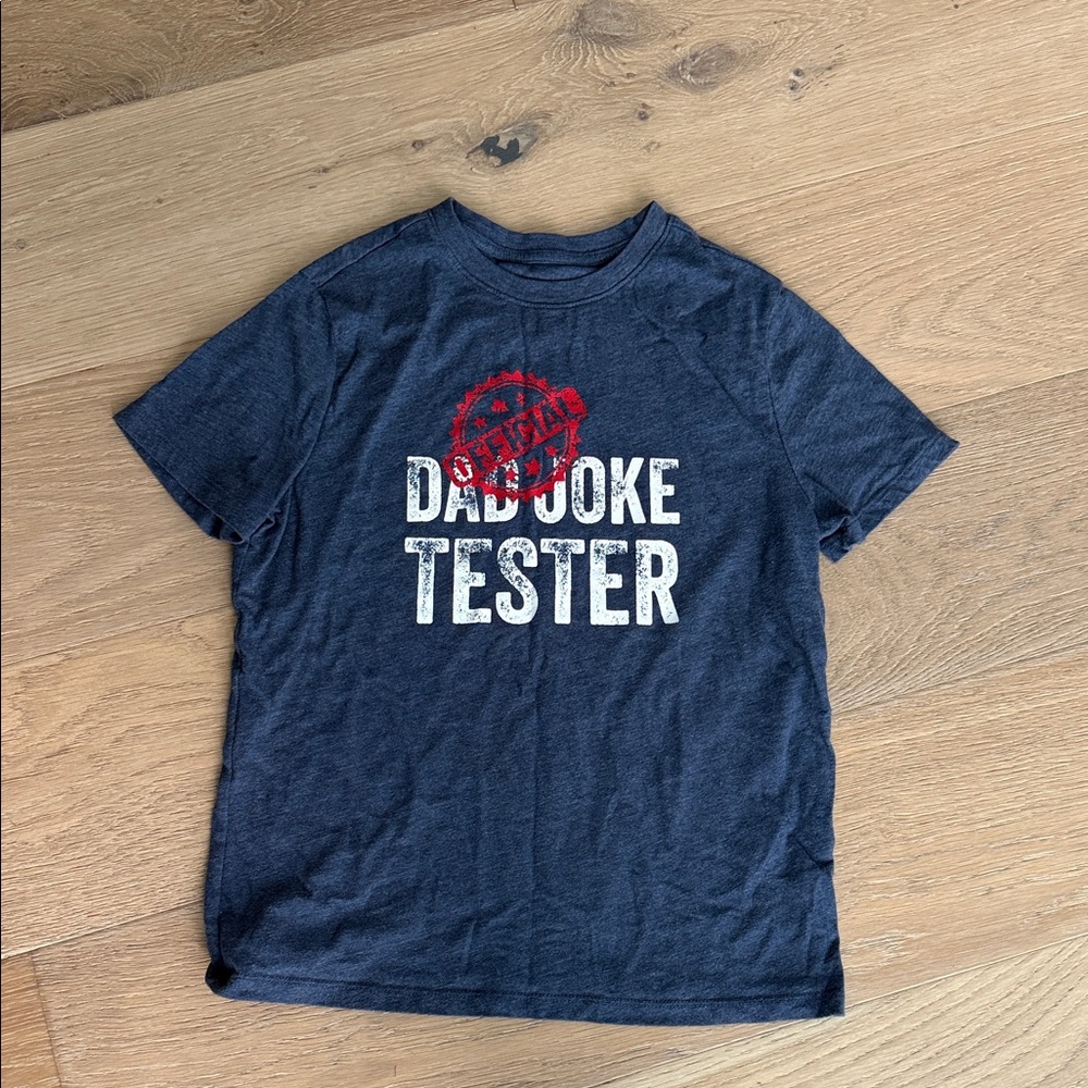 Cat & Jack Navy Blue 'Dad Joke Tester' Short Sleeve Tee